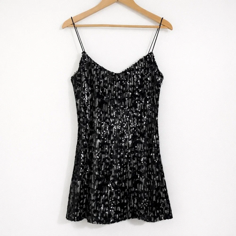 black and silver club dress Vintage Y2K Black Mini Dress Lurex Silver Disco Club Mini Stretch Bodycon Size 10